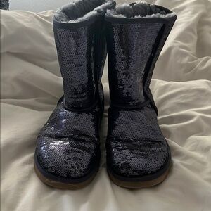 UGG Blue/purple Boots with Soft Fuzzy Lining